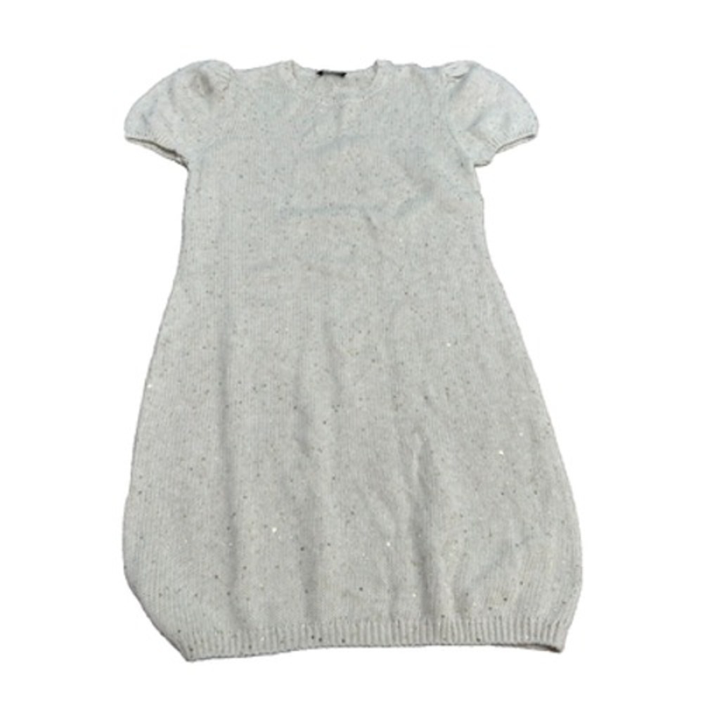 NWT Generation Love Women's Viola Sequin Knit Mini Sweater Dress in Beige Size M